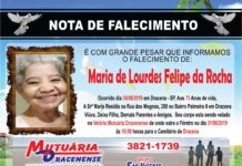 Falecimento Dia 31/08/19