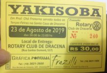 Rotary Club de Dracena promove vendas de Yakisoba