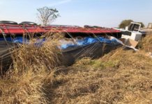 Homem pula na frente de caminhão e provoca tombamento na Rodovia Assis Chateaubriand
