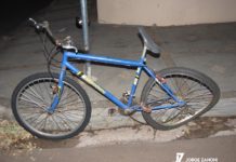 Colisão entre moto e bicicleta no jardim das Palmeiras