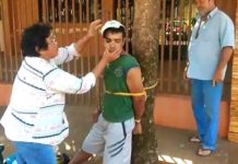 Moradores amarram em árvore suspeito de furtar casa na região