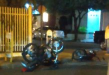 Acidente grave envolvendo duas Motos no centro de Tupi Paulista