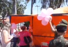 Fazendo parte “Outubro Rosa”, alunos da ETEC Carmelina Barbosa e funcionários do AME prestaram serviços ha Praça Arthur Pagnozzi