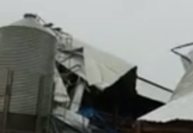 Granja de Bastos foi destruída por vendaval na tarde hoje