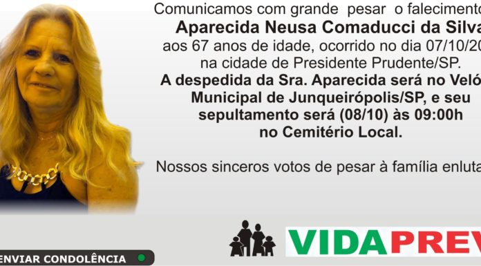 Falecimento 08/10/19