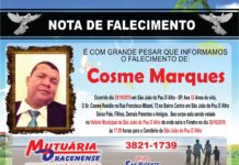 Falecimento 29/10/19