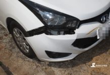 Acidente na rua Magid Zacharias deixa motociclista ferido