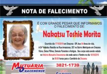 Falecimentos 17/10/19