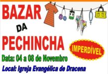 Bazar da Pechincha da Igreja Evangélica de Dracena