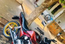 Moto foi furtada durante a noite em Ouro Verde