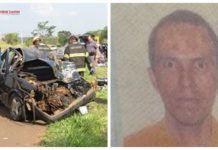 Acidente entre dois veículos na SP-294 com vítima fatal próximo a Santa Mercedes