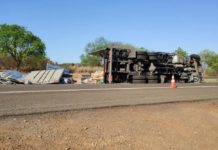 Rodovia Mal. Rondon fechada. Acidente com carga inflamável bloqueou duas pistas sem previsão de liberação