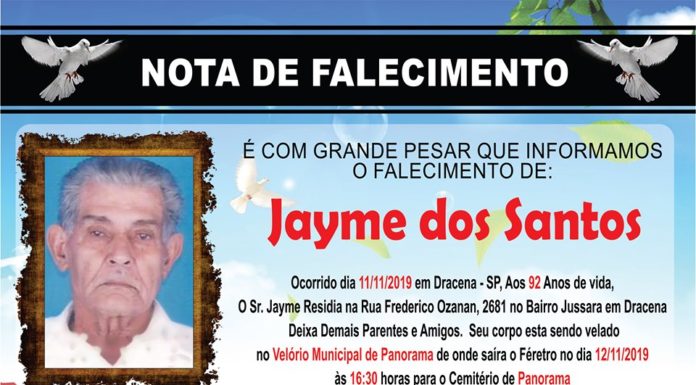 Falecimento 12/11/19