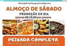 Hoje tem Peixada Completa no Pesqueiro Neves
