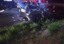 Caminhonetes batem de frente em Nova Independência, uma vítima fatal