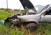 Moradores de Bastos sofrem ferimentos em acidente na rodovia que liga Iacri a Bastos