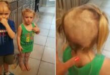 Menino raspa cabeça dos irmãos mais novos com barbeador e viraliza; assista