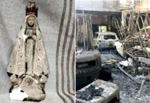 Dono de oficina destruída crê em milagre após imagem de Nossa Senhora resistir a incêndio: ‘Já me salvou de muitas coisas’