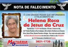 Falecimento 18/12/19