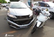 Acidente aconteceu na avenida Presidente Roosevelt em Dracena