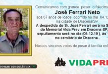 Falecimentos 04/12/19