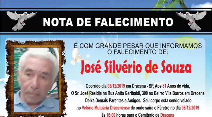 Falecimentos 08/12/19