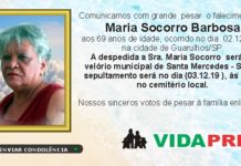 Falecimentos 03/12/19