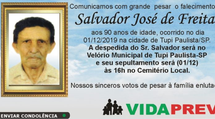 Falecimento 01/12/19