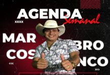 Confira a agenda do Cantor Marcos Bronco, começa hoje (18)