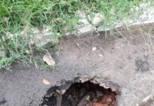 Munícipes indignados com tamanho de buraco