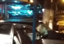 Veículo bate em poste em avenida de Tupi Paulista