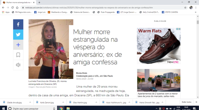 Matéria do Site JZ é publicada no Site UOL