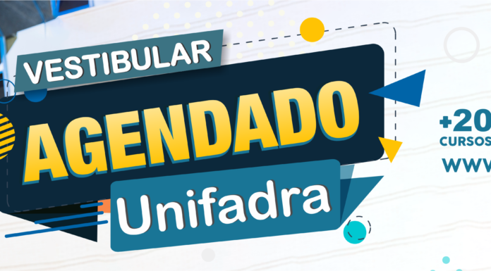 Inscrições abertas para Vestibular Agendado da UNIFADRA