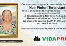 Falecimento 11/01/2020