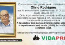 Falecimento 17/01/20