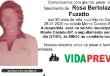 Falecimento 26/01/20