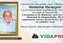 Falecimento 14/01/20