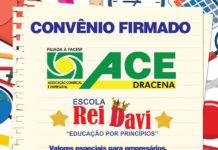 Escola Rei Davi firma convênio com a ACE de Dracena