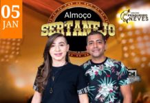 Neste domingo (5) tem almoço com música ao vivo no Pesqueiro Neves