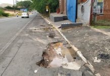 Reclamação da População: Buraco no prolongamento da av. Presidente Roosevelt