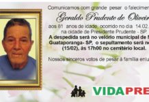 Falecimento 15/02/20