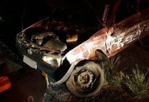 Acidente entre carro e ônibus deixa duas pessoas feridas na SP-294 em Pacaembu