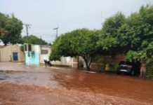Choveu forte em Monte Castelo na tarde desta terça-feira de Carnaval