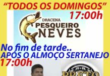 Amanhã tem música ao vivo no Pesqueiro Neves