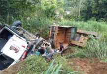 Acidente entre van e caminhão deixa dois mortos em Rodeio SC, uma vitima fatal é de Pres. Prudente