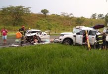 Acidente gravíssimo na serra de Quintana deixa dois mortos e quatro feridos, caminhonete de Junqueirópolis está envolvida