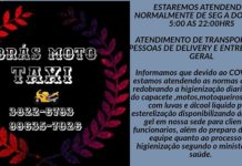 Brás Moto Táxi mantém o atendimento normalmente com os devidos cuidados higiênicos