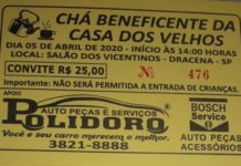 Chá Beneficente da Casa dos Velhos