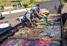 Polícia Rodoviária localiza mais de 7 toneladas de maconha em fundo falso de caminhão e prende motorista