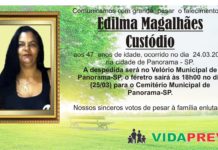 Nota de Falecimento 25/03/20